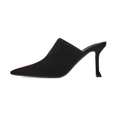 (W) FERRAGAMO Pointed-Toe Mule 'Black'