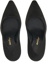 FERRAGAMO菲拉格慕 羊皮 尖頭套腳 高跟鞋 女款 黑色 Lookbook FERRAGAMO菲拉格慕 羊皮 尖頭套腳 高跟鞋 女款 黑色