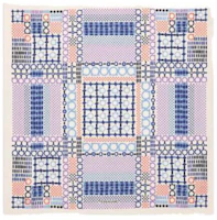 (Women) Ferragamo Purple Silk Scarf for Women with Pattern Design 310176775348 (Women) Ferragamo Purple Silk Scarf for Women with Pattern Design 310176775348