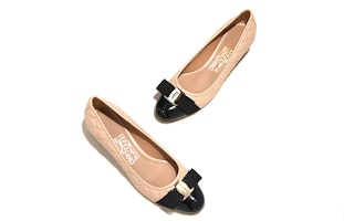 (W) 페라가모 퀼팅 바라 하이힐 '베이지 블랙 보우' 01M832-702227 Shop (W) 페라가모 퀼팅 바라 하이힐 '베이지 블랙 보우' 01M832-702227