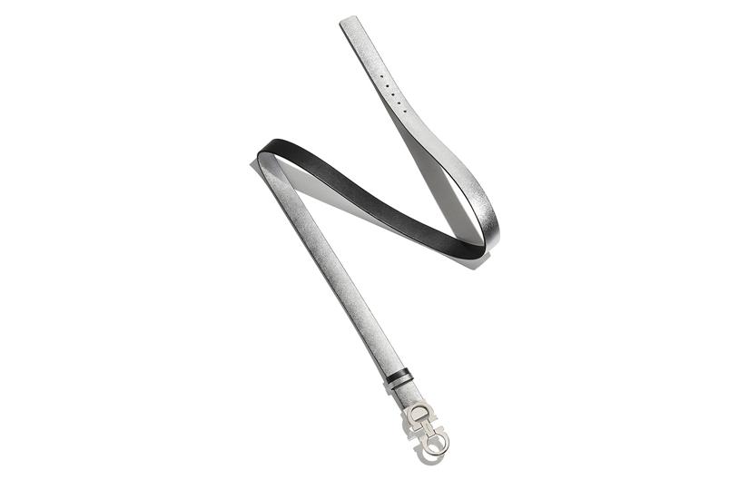 Lookbook (W) 菲拉格慕可双面用Gancini银扣皮带 2.5厘米宽 23A565-717193