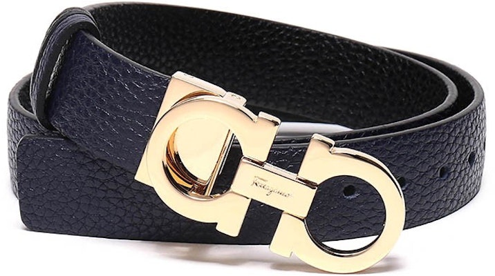 (W) Ferragamo 可翻转皮带 深蓝/黑色 2.5厘米 23A565-0673955 Shop (W) Ferragamo 可翻转皮带 深蓝/黑色 2.5厘米 23A565-0673955