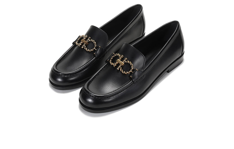 (W) FERRAGAMO Rolo 2.0 'Black Leather Loafer' 圖 3
