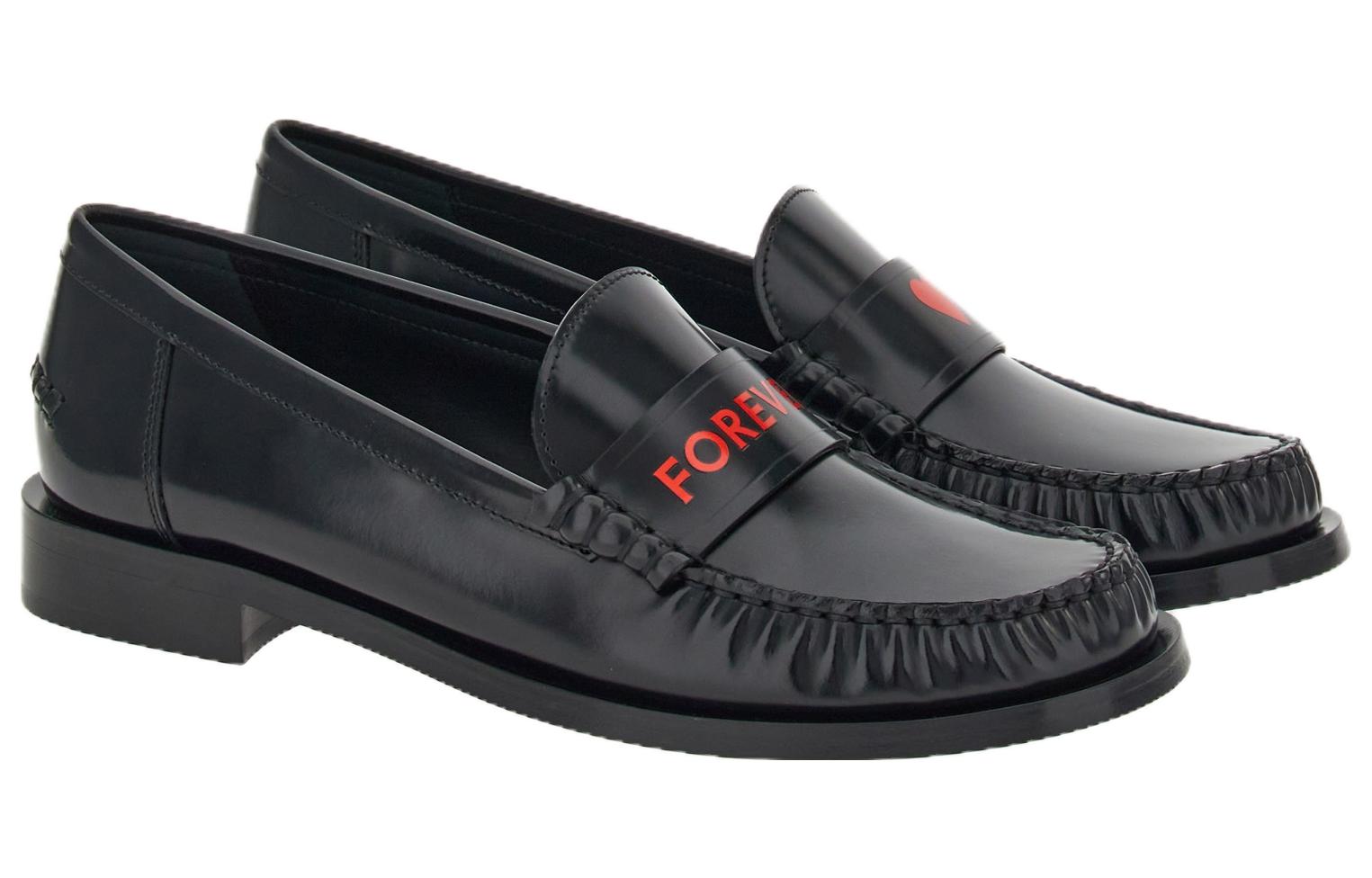 Order (Women) FERRAGAMO Round-Toe Slip-On Loafers 'Black' 01G935-767774