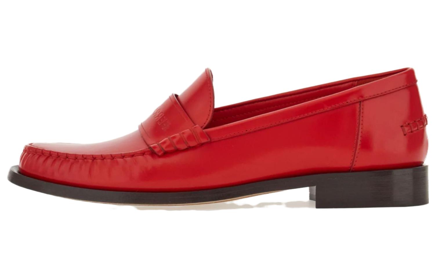 (W) FERRAGAMO Round Toe Loafers 'Red'
