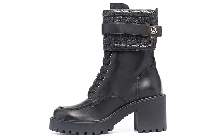 (W) FERRAGAMO Shiraz Leather Boots 'Black'