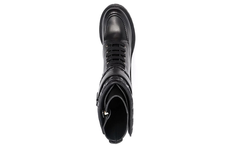 (W) FERRAGAMO Shiraz Leather Boots 'Black' 圖 4