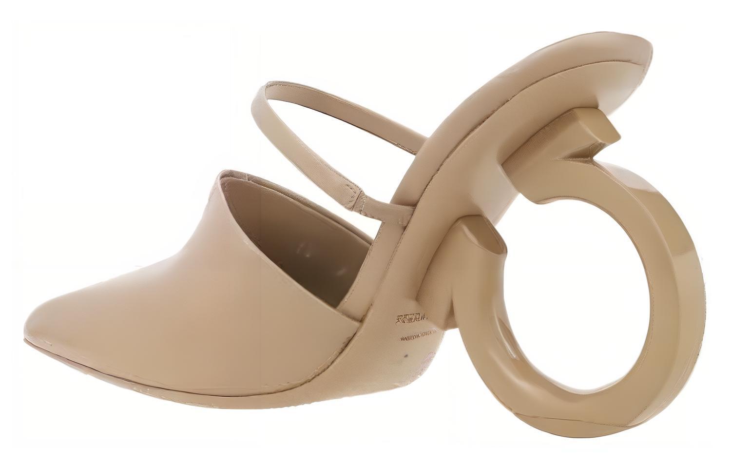 (W) FERRAGAMO Salvatore 'Brown Square Toe CMFT Mule' 圖 4