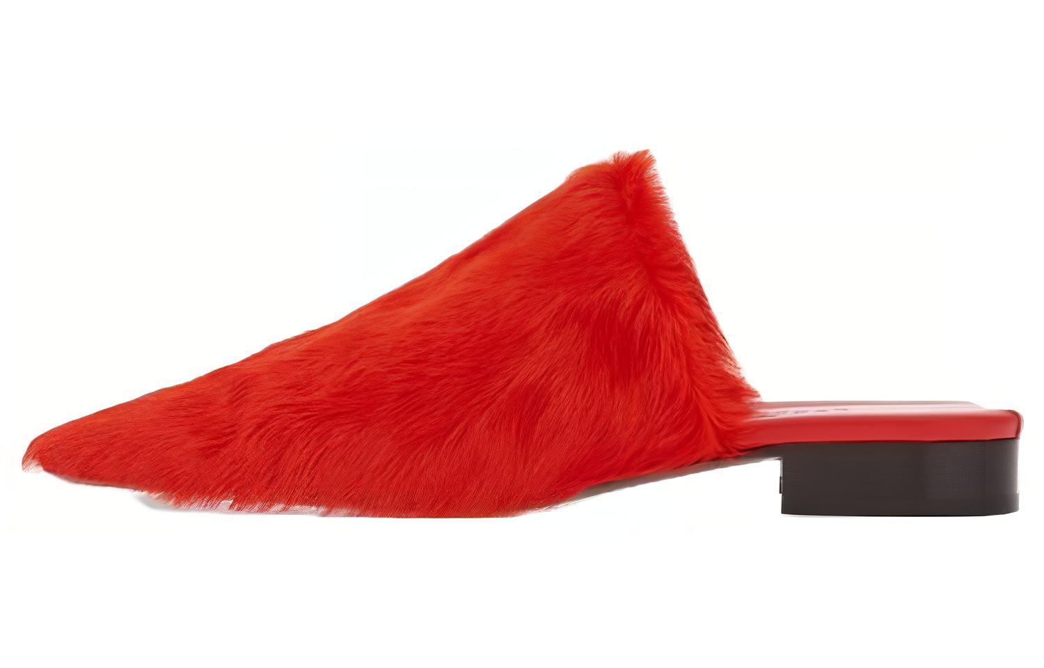 (W) FERRAGAMO Salvatore 'Red Mule Slipper'