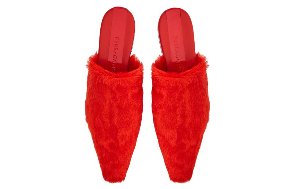 (W) FERRAGAMO Salvatore 'Red Mule Slipper' 圖 4