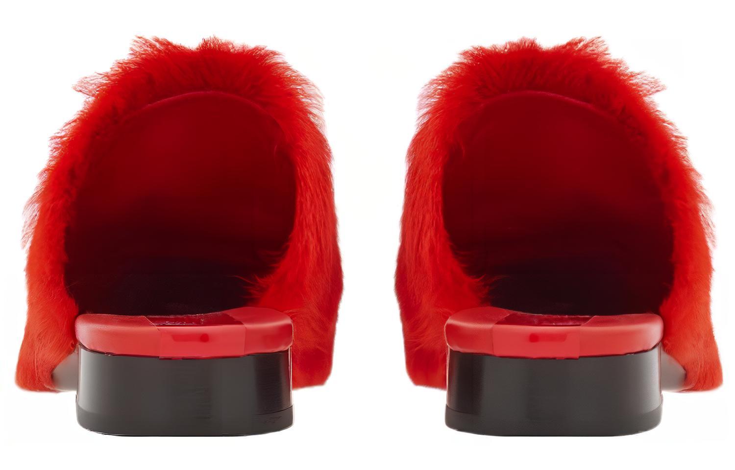 (W) FERRAGAMO Salvatore 'Red Mule Slipper' 圖 5