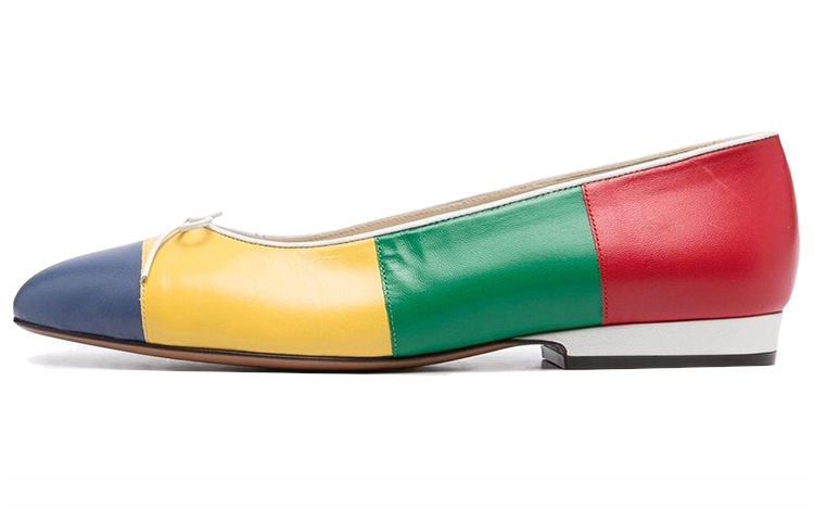 (W) FERRAGAMO Salvatore Ballet Flat 'Red Green Yellow'