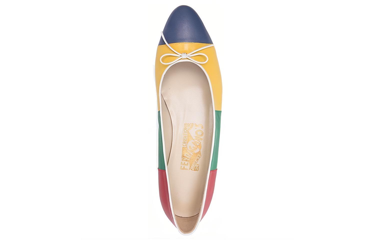 (W) FERRAGAMO Salvatore Ballet Flat 'Red Green Yellow' 圖 4
