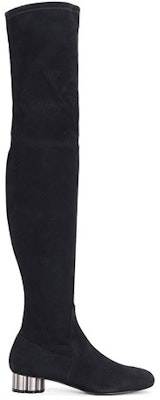 (W) 페라가모 브린디시 블랙 스웨이드 오버ニー 부츠 01M773-672924 Order (W) 페라가모 브린디시 블랙 스웨이드 오버ニー 부츠 01M773-672924