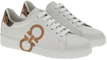 Order FERRAGAMO菲拉格姆 牛皮 經典繫帶 低筒 時尚板鞋 女款 白米色
