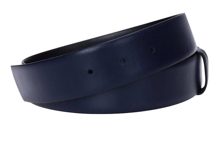 (Women) FERRAGAMO Salvatore Double-Sided Smooth Buckle Belt Navy 3.5cm 23A564-0674475 圖 5