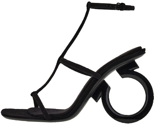 (W) FERRAGAMO Salvatore Elina 'Buckle Hitam Terbuka Hujung Kaki' 01E779-760224 Buy (W) FERRAGAMO Salvatore Elina 'Buckle Hitam Terbuka Hujung Kaki' 01E779-760224