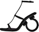 Buy (W) FERRAGAMO Salvatore Elina 'Buckle Hitam Terbuka Hujung Kaki' 01E779-760224