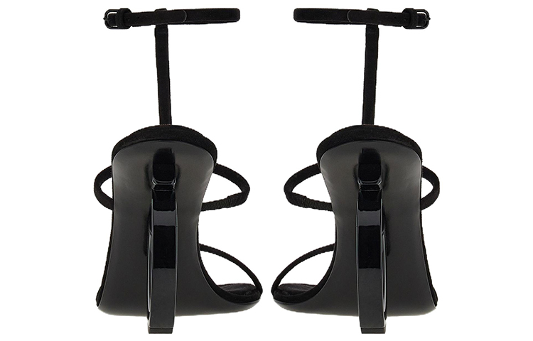 Shop (W) FERRAGAMO Salvatore Elina 'Sandal Buckle Terbuka Hitam' 01E779-760224