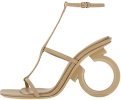 (Women) FERRAGAMO Salvatore Elina 'Light Brown Peep Toe' 01E779-760220 (Women) FERRAGAMO Salvatore Elina 'Light Brown Peep Toe' 01E779-760220