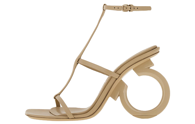 (Women) FERRAGAMO Salvatore Elina 'Light Brown Peep Toe' 01E779-760220