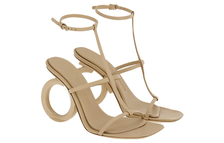 Order (W) FERRAGAMO Salvatore Elina ''Peep Toe Marron Clair'' 01E779-760220