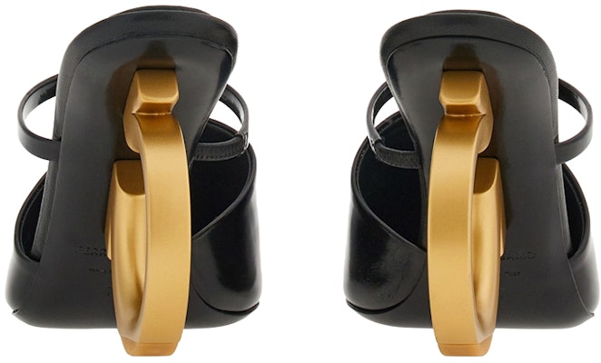 (Women) FERRAGAMO Salvatore Elina Mules 'Black Sculpted Heel' 01G350-765683 Shop (Women) FERRAGAMO Salvatore Elina Mules 'Black Sculpted Heel' 01G350-765683