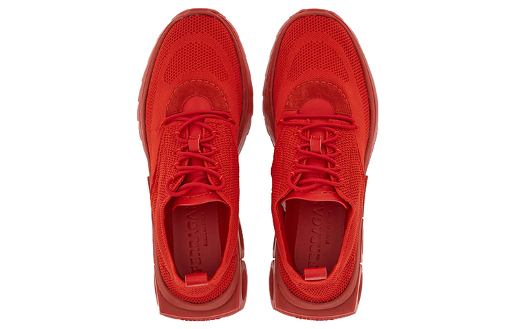 Lookbook (W) Zapatillas FERRAGAMO Salvatore Tela y Ante de Cuero 'Rojo'. 30391-760873