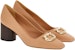 (W) FERRAGAMO Salvatore Gancini 'Beige Jewel' Beige Permata 01F832-763903