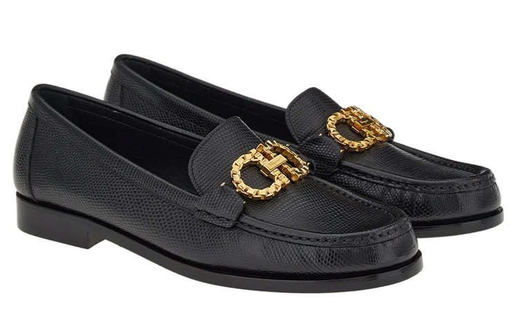 (W) FERRAGAMO Salvatore Gancini 'Black Leather' 圖 2