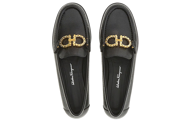 (W) FERRAGAMO Salvatore Gancini 'Black Leather' 圖 3