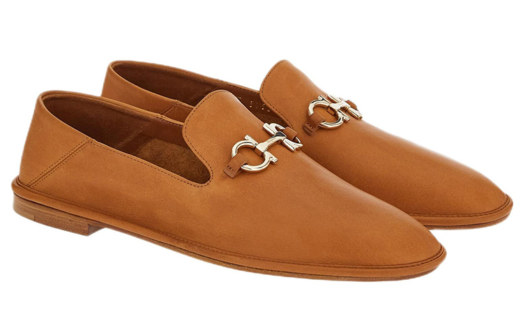 (W) FERRAGAMO Salvatore Gancini 'Brown Velvet Buckle' 圖 2