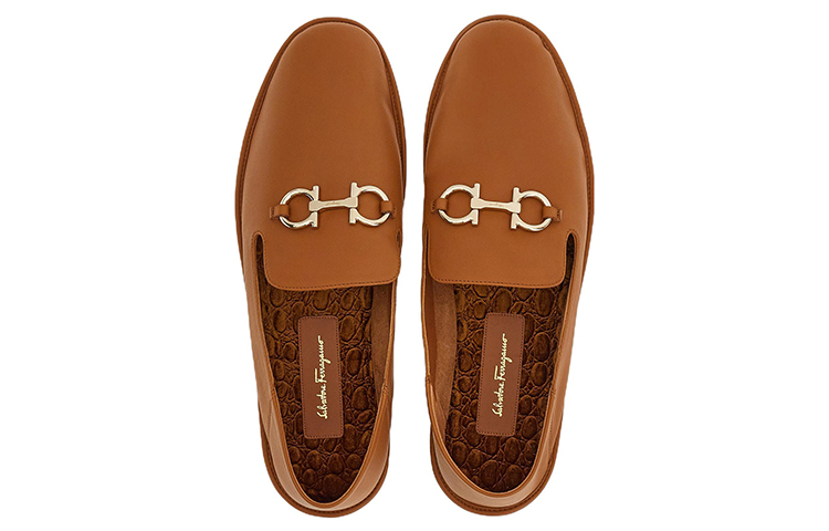 (W) FERRAGAMO Salvatore Gancini 'Brown Velvet Buckle' 圖 3