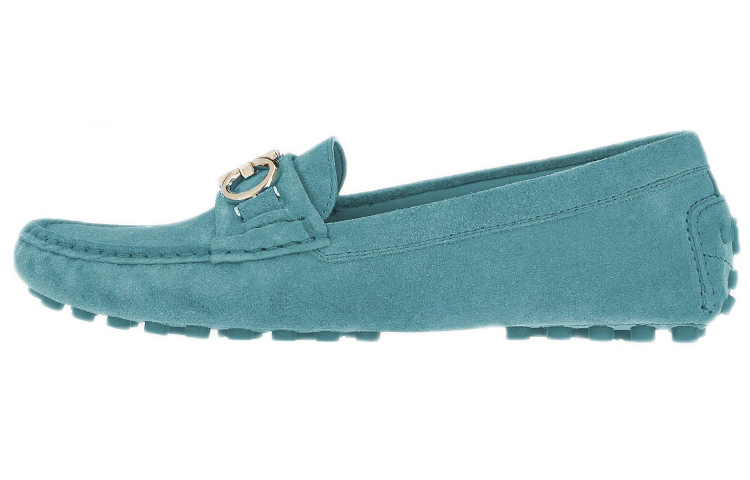 (W) FERRAGAMO Salvatore Gancini 'Light Blue Buckle'