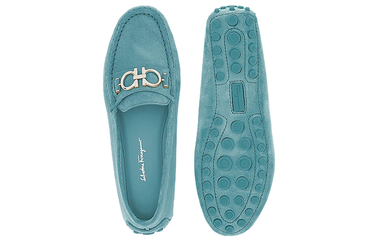 (W) FERRAGAMO Salvatore Gancini 'Light Blue Buckle' 圖 5