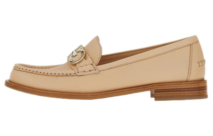 (W) FERRAGAMO Salvatore Gancini 'Light Brown Buckle Loafer'