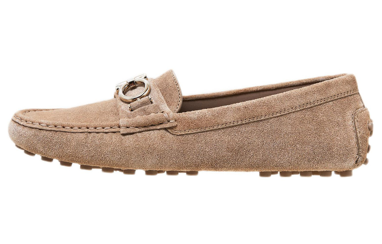 (Women) FERRAGAMO Salvatore Gancini 'Light Brown Buckle' 035153-752626