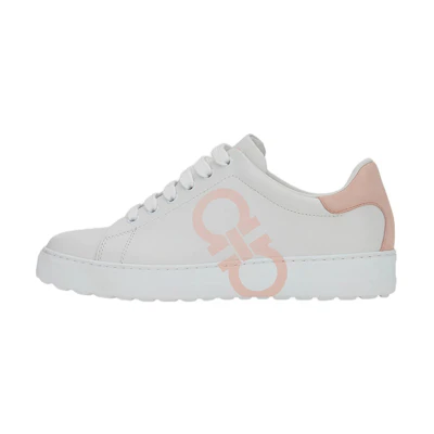(W) FERRAGAMO Salvatore Gancini 'White Pink'