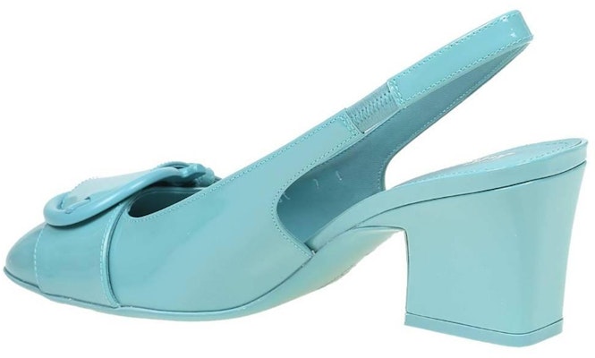 (W) 페라가모 간치니 블루 뮬 힐 01D019-751695 Purchase (W) 페라가모 간치니 블루 뮬 힐 01D019-751695