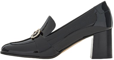 (Women) FERRAGAMO Salvatore Gancini High Heel Slip-On 'Black Patent Leather' 01E171-758072 (Women) FERRAGAMO Salvatore Gancini High Heel Slip-On 'Black Patent Leather' 01E171-758072