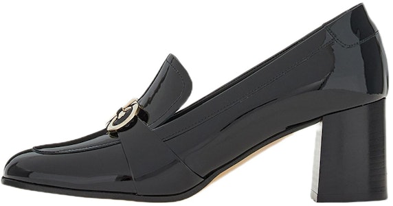 菲拉格慕 Gancini 漆皮牛皮 套腳休閒 高跟鞋 女款 黑色 Buy 菲拉格慕 Gancini 漆皮牛皮 套腳休閒 高跟鞋 女款 黑色