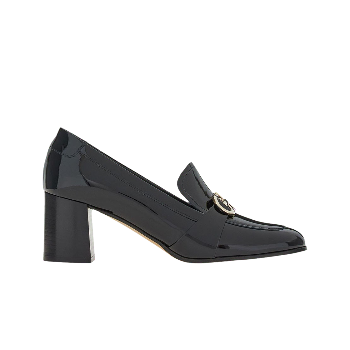 (Women) FERRAGAMO Salvatore Gancini High Heel Slip-On 'Black Patent Leather' 01E171-758072