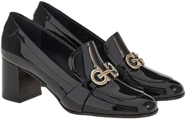 (Women) FERRAGAMO Salvatore Gancini High Heel Slip-On 'Black Patent Leather' 01E171-758072 Order (Women) FERRAGAMO Salvatore Gancini High Heel Slip-On 'Black Patent Leather' 01E171-758072