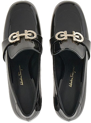 (Women) FERRAGAMO Salvatore Gancini High Heel Slip-On 'Black Patent Leather' 01E171-758072 Lookbook (Women) FERRAGAMO Salvatore Gancini High Heel Slip-On 'Black Patent Leather' 01E171-758072