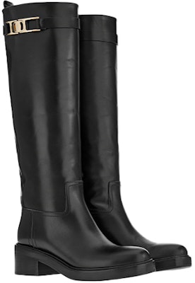 (W) Bota Alta Ferragamo Salvatore Gancini 'Cuero Negro Semi-Mate' 01C904-750681 Order (W) Bota Alta Ferragamo Salvatore Gancini 'Cuero Negro Semi-Mate' 01C904-750681