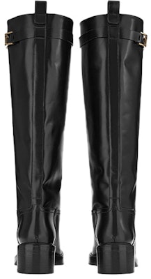 (W) Bota Alta Ferragamo Salvatore Gancini 'Cuero Negro Semi-Mate' 01C904-750681 Shop (W) Bota Alta Ferragamo Salvatore Gancini 'Cuero Negro Semi-Mate' 01C904-750681
