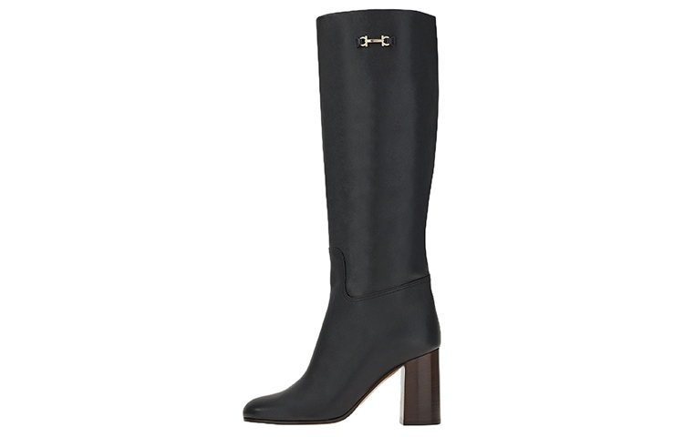 (Women) FERRAGAMO Ovidio 85 Knee-High Boots 'Black' 01E492-757875