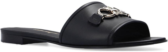 (W) FERRAGAMO Salvatore Sandalias de Cuero Gancini 'Negro' 01R221-730192 Order (W) FERRAGAMO Salvatore Sandalias de Cuero Gancini 'Negro' 01R221-730192
