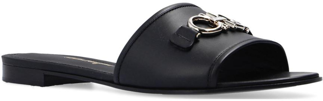 (W) FERRAGAMO Salvatore Gancini Sandal Kulit 'Hitam' 01R221-730192 Order (W) FERRAGAMO Salvatore Gancini Sandal Kulit 'Hitam' 01R221-730192