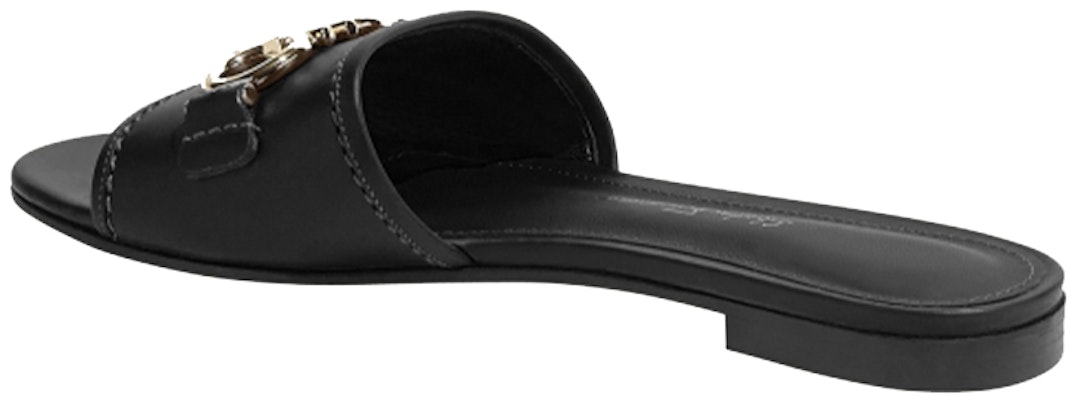(W) FERRAGAMO Salvatore Gancini Sandal Kulit 'Hitam' 01R221-730192 Purchase (W) FERRAGAMO Salvatore Gancini Sandal Kulit 'Hitam' 01R221-730192
